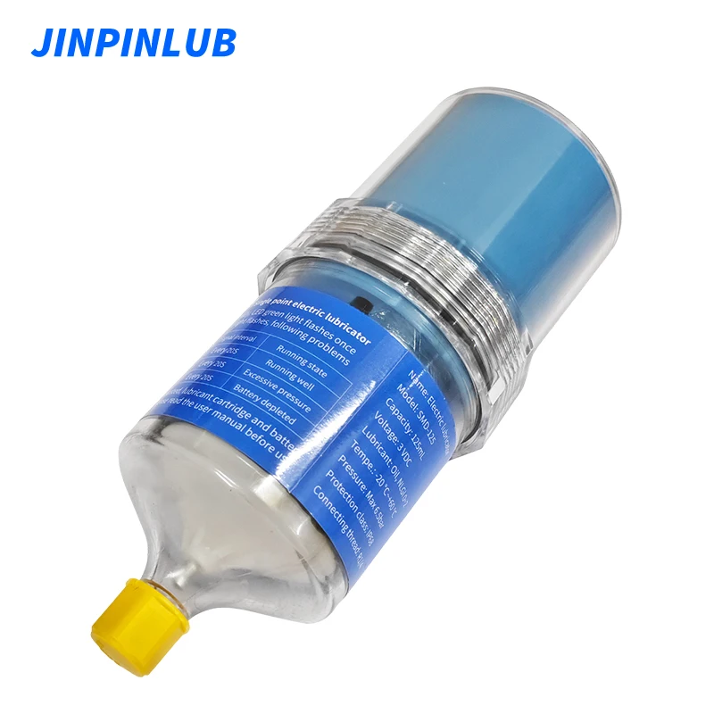JINPINLUB SMD125 Motor Driven Grease Refillable Single Point Grease Lubricator Automatic Oiler Lubrication Pump
