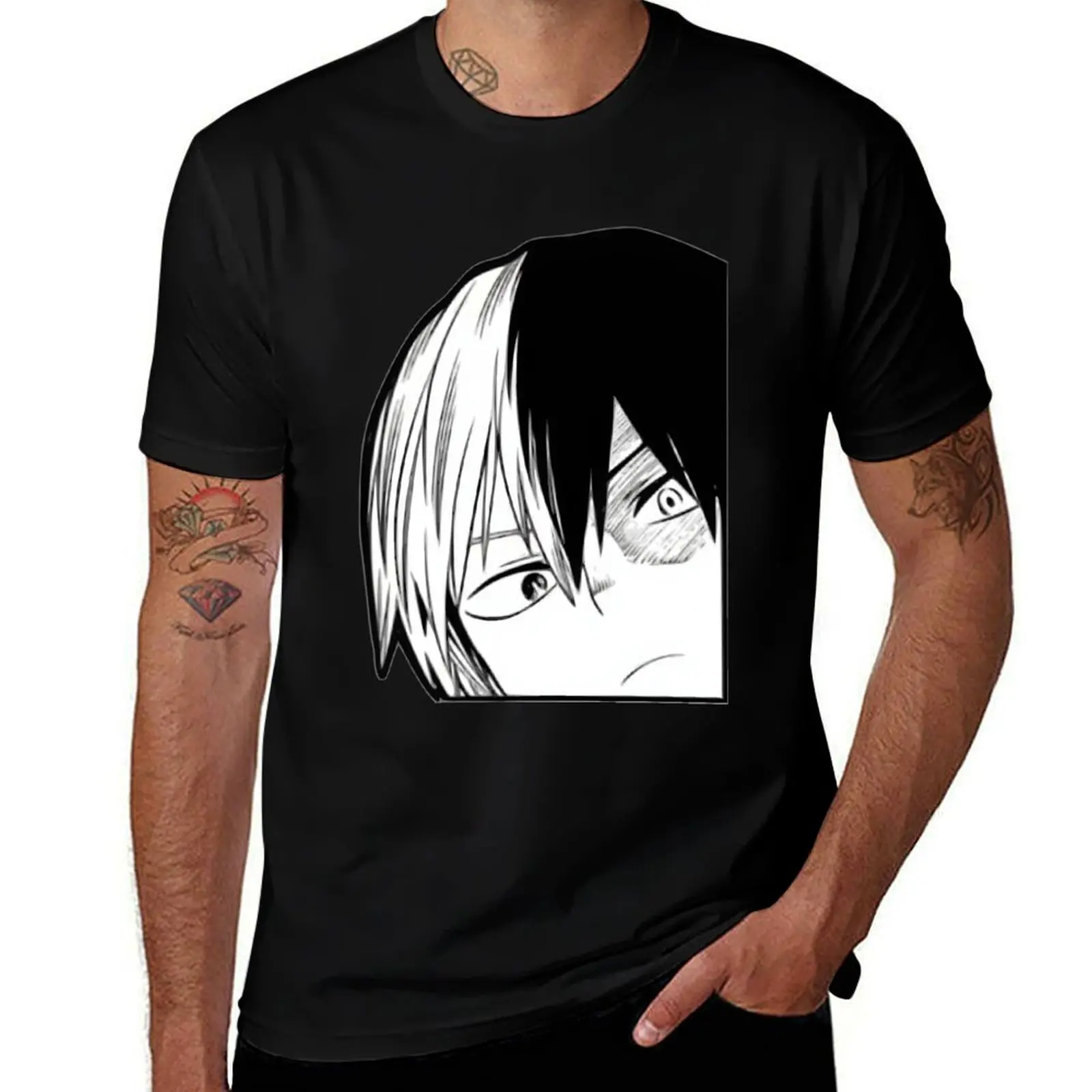 

Todoroki Corner Sticker T-Shirt man t shirt graphic cotton t shirt man man t shirt designer T-Shirt