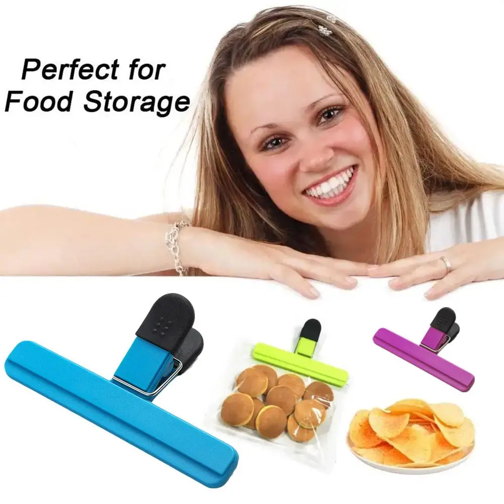 File Binder Fresh Moisture-proof Snack Potato Chip Items Gadget Home Clip Postcard Kitchen Sealing S0U1