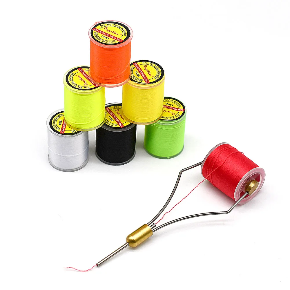 2 Spools 150D Fly Tying PE Line, Ultra Strong Flies Bait Making Material, Fishing Accessories