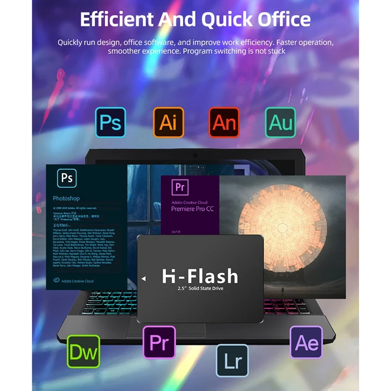 Disco duro interno de unidad de estado sólido SSD de 2,5 pulgadas para PC, portátil y de escritorio