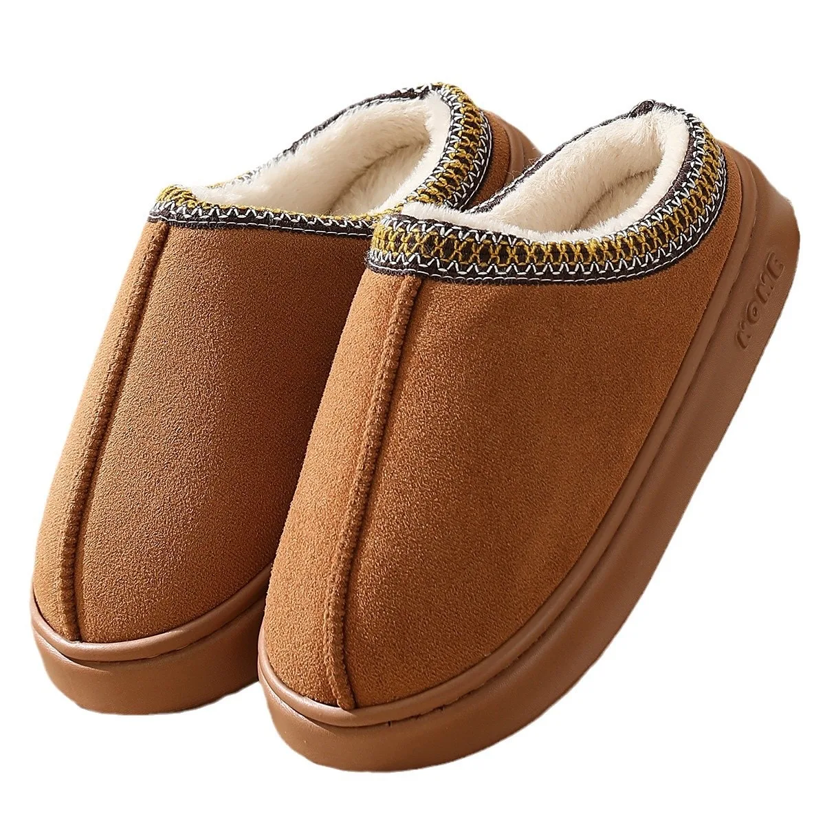 شباشب نسائية مبطنة مريحة ونعل ناعم للشتاء الدافئ للاستخدام الداخلي والخارجي، شباشب أنيقة للزوجين