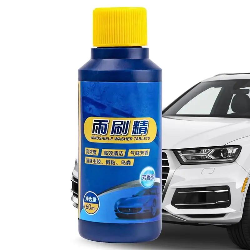 

Automotive Windshield Cleaner Fluid 60ml Auto Glass Cleaner Car Cleaning Solution Car Glass Cleaner Concentrate Fragrant Car