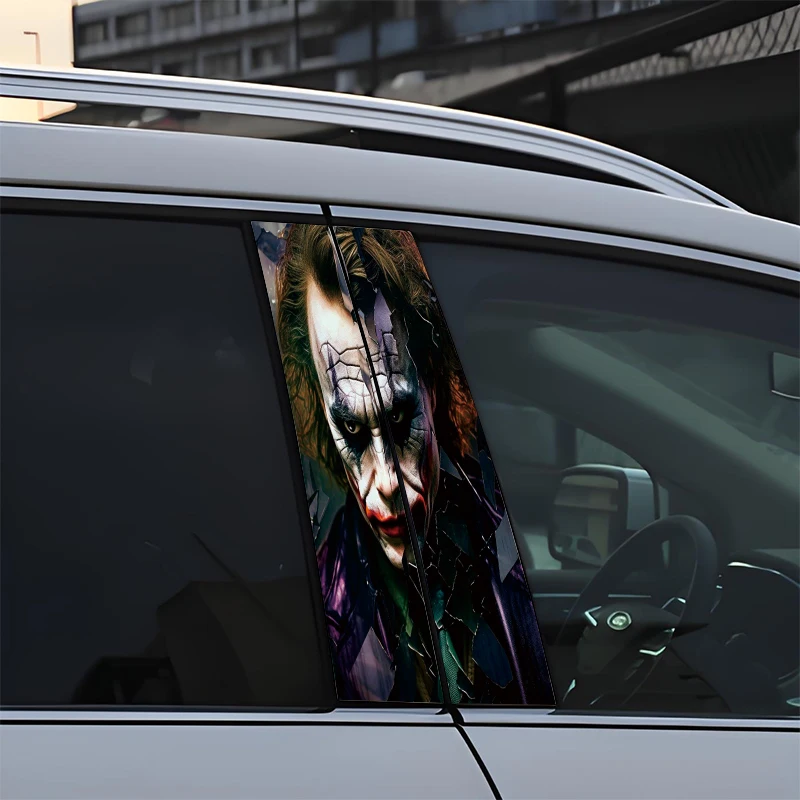 Auto Joker Stickers Auto B-Stijl Vinyl Stickers Waterdichte Auto Center Kolom Cartoon Cover Krassen Auto Accessoires