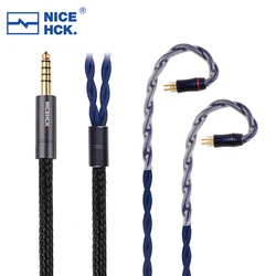 NiceHCK-Câble d'écouteur mixte en alliage d'argent palladium, échelle de dragon phare 7N OCC, HiFi 3.5, 2.5, 4.4mm, MMCX, 0.78, N5005 pour MK4 F1