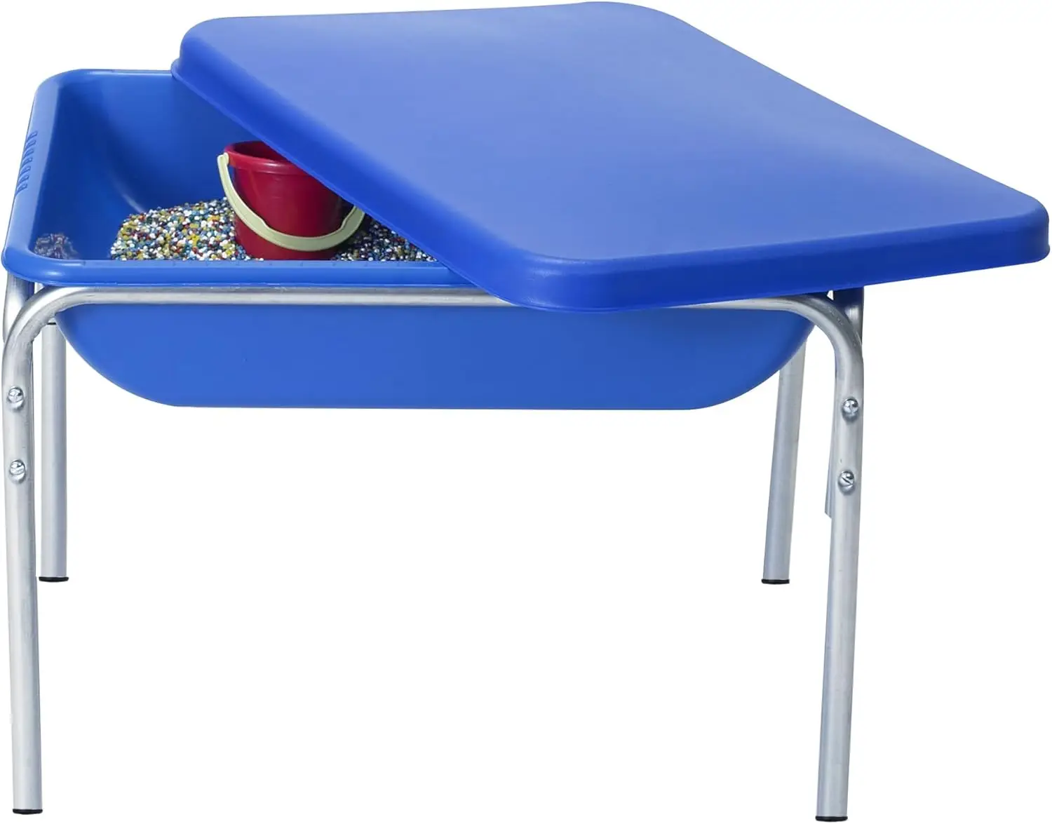 

18" Small Sensory Table, Sandbox with Lid, Water Table for Kids, Blue