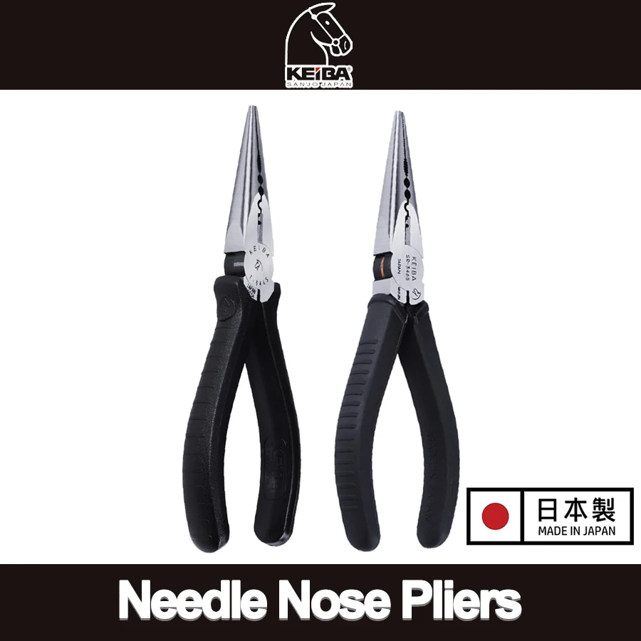 JAPAN KEIBA Spitzzange für Schmuck DIY Spitzzange mit Schneide T-346S/308S/316S SR-346S ET-328S