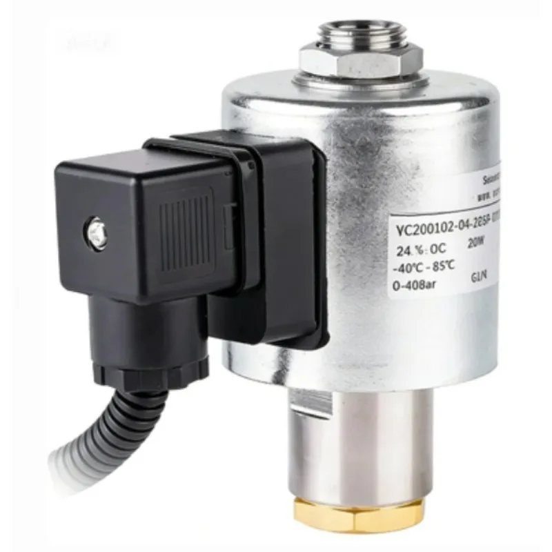 1 /4inch/ YC200102 series custom air compressor adopts high pressure brass stainless steel solenoid valve 24v 220v ac