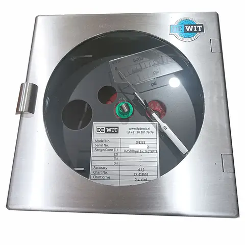 DE WIT 차트 녹음기 4888ss 용, 8 인치 차트 용지, 123-314-86 0-400mh20, 24 시간