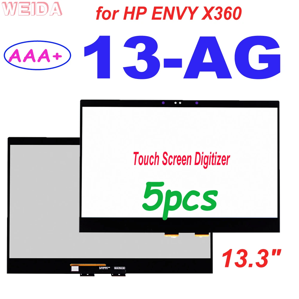 

5 шт., сенсорный экран 13,3 дюйма для HP ENVY X360 13-AG, дигитайзер, стеклянная панель для 13-ag0006ur 13-ag0010ur 13-ag0020ur 13-AG Series