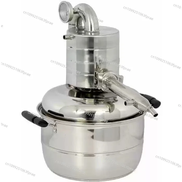 Household Mini Brewing Distiller, Stainless Steel Electric Heating Wine Making Machine for Home Water Distillation Use