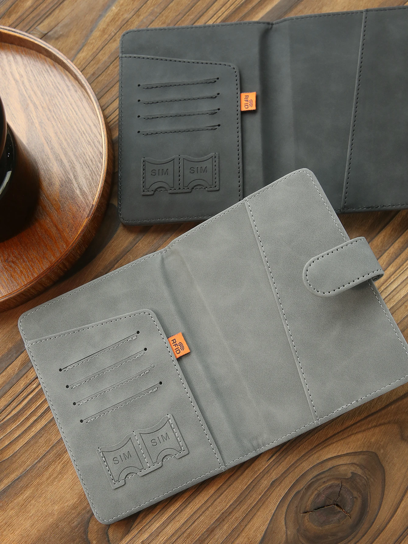 Personalized Name Passport Holder Custom Suede Matte Texture Faux Leather Passport Bag Handmade Travel Accessories Custom Gift