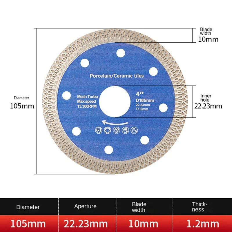 A81M Neue Sägeblätter für Fliesen, Keramik, Marmor, Platten, Granit, Stein, Schneidklingen und langlebig