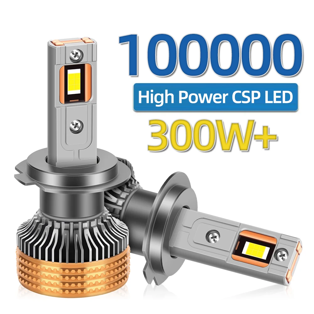 

LSlight 300W H7 H4 H11 LED Headlight High Power Canbus H1 H8 9005 HB3 9006 HB4 9012 HIR2 Turbo Car Lamps 6000K 100000 Brightness