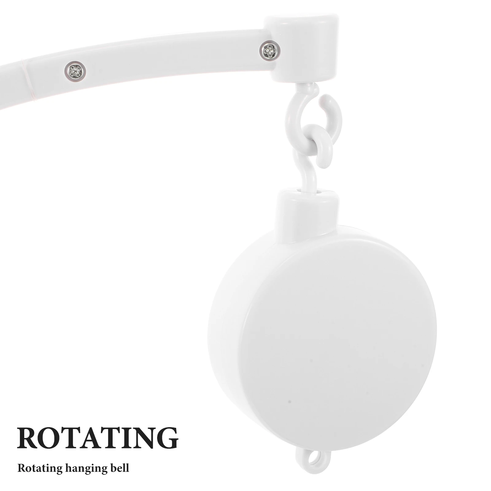 Braço móvel para bebê com música 360 °   Suporte giratório para berço, altura ajustável dobrável para berço, pendurado, suporte para sino de cama