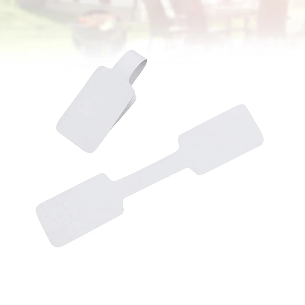 

200 шт. стильные пустые ценники с двусторонней лентой для колец, ожерелий, браслетов, ювелирных изделий, ценники, бирки принца, кольца