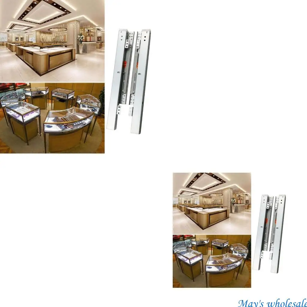 

Multifunction Undermount Drawer Slides with Soft Closing Mechanism Quiet Operate Cabinet Drawer Slides for Small space 448A