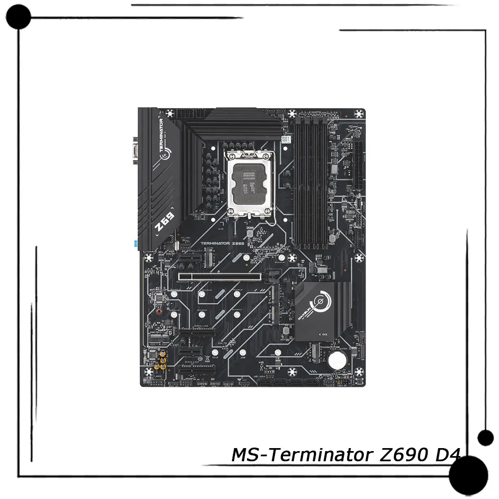 New Original For MAXSUN Motherboard Chipset DDR4 Supports12th Generation Core 24-pin + 8-pin + 4-pin MS-Terminator Z690 D4