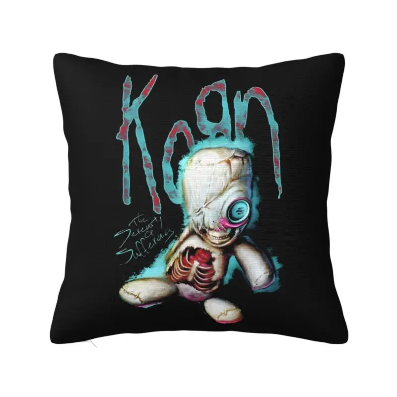 Custom Luxury Korns Heavy Metal Music Hard Rock Roll Cushion Cover Soft Band Throw Pillow Case