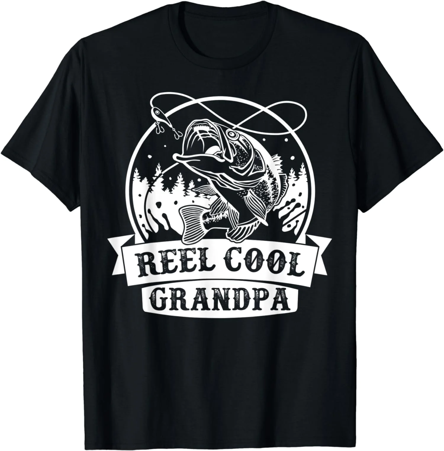 Reel Cool Grandpa Gift For Fishing Grandpas Fishing Unisex Cotton T-Shirt