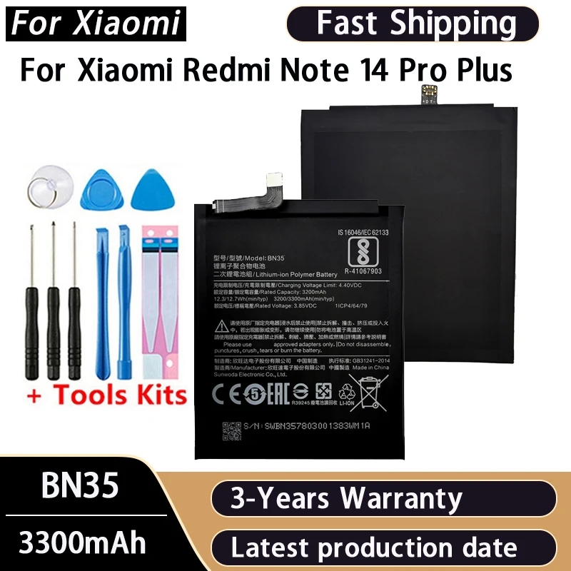 100% Brand New BN35 3300mAh Battery For Xiaomi Redmi 5 Redmi5 Red mi5 Phone Replacement Batteries Bateria Batterij+Tools