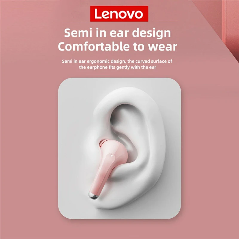 لينوفو LP40 برو سماعات لاسلكية تعمل بالبلوتوث 5.4 TWS Hifi سماعات ستيريو الألعاب الرياضية التحكم باللمس HD دعوة مع هيئة التصنيع العسكري سماعات الأذن #6