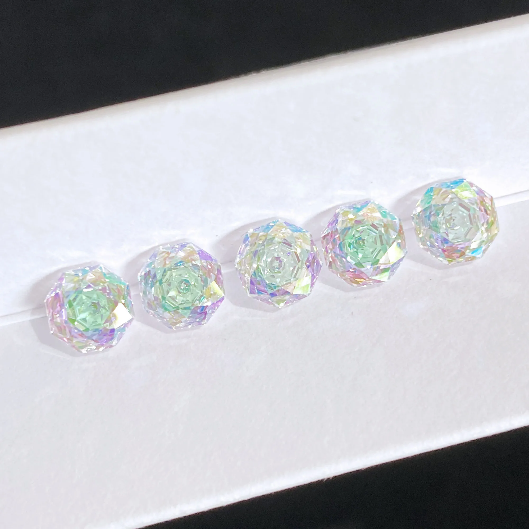 

Zircon Special Octagon Rose Cut Mint Milk Green Beads Jewelry DIY Earrings Necklaces