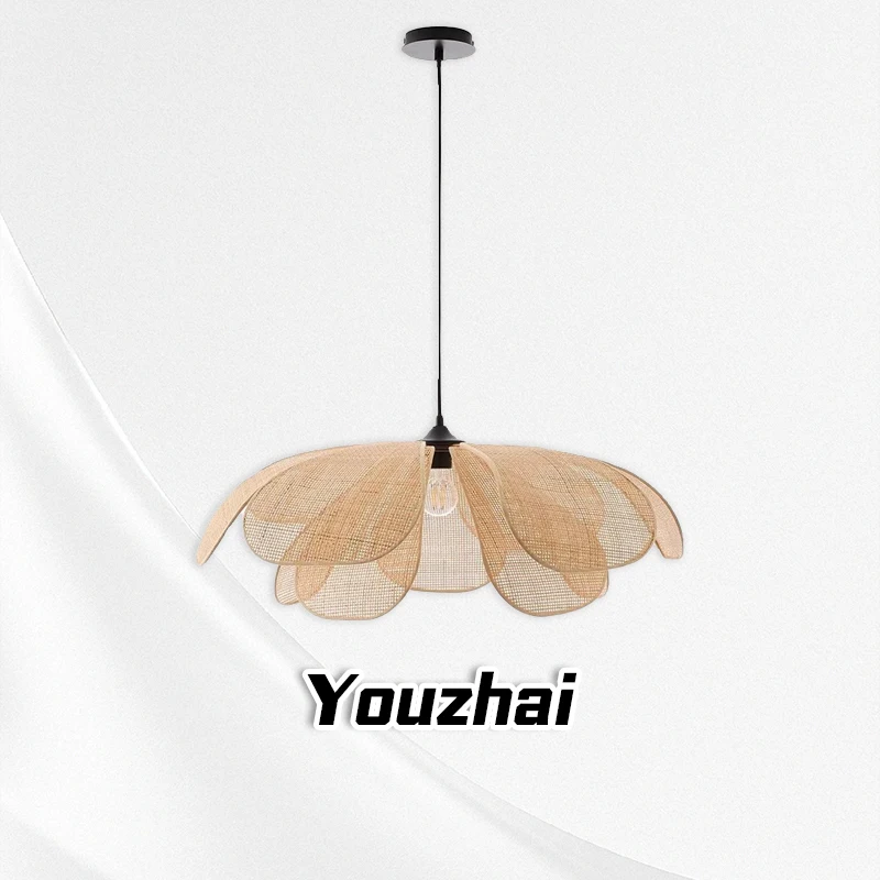 

Countryside Vine Art Wabi Sabi Wind Pendant, Living Room, Dining Room, Bedroom, Homestay, Creative Vine Weaving Lamp
