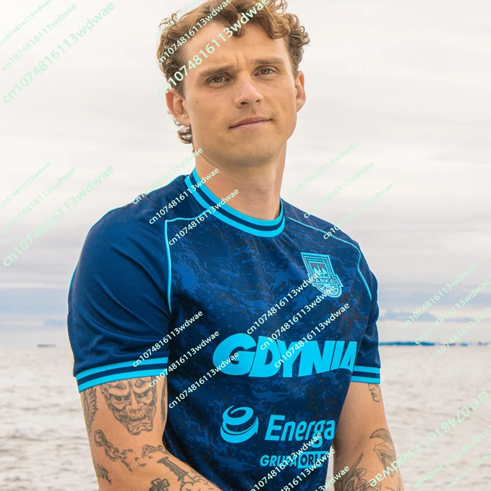 New Arrivals Zagłębie Lubin Poland Football Jersey 27/26 Breathable Polish Mens TShirt 3D KID Sports Family Fans Footy Jersey
