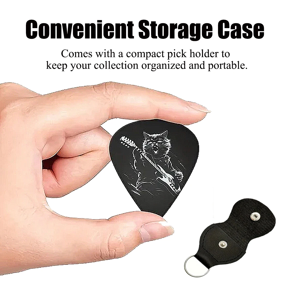 Miwayer 6 قطع من أعواد الجيتار الأصلية 0.46/0.71/1.00 مم، مطبوعة على الوجهين، أعواد الجيتار/هدية مثالية لمحبي الموسيقى