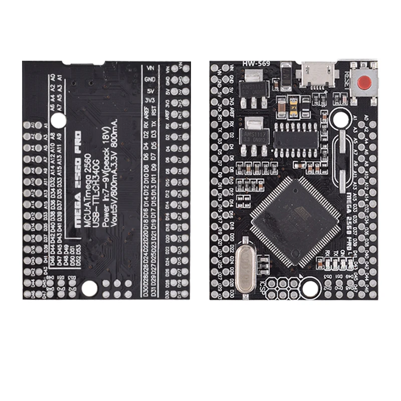 Mega 2560 PRO MINI 5V (ฝัง) CH340G ATmega2560-16AU ชาย pinheaders สําหรับ arduino Mega 2560