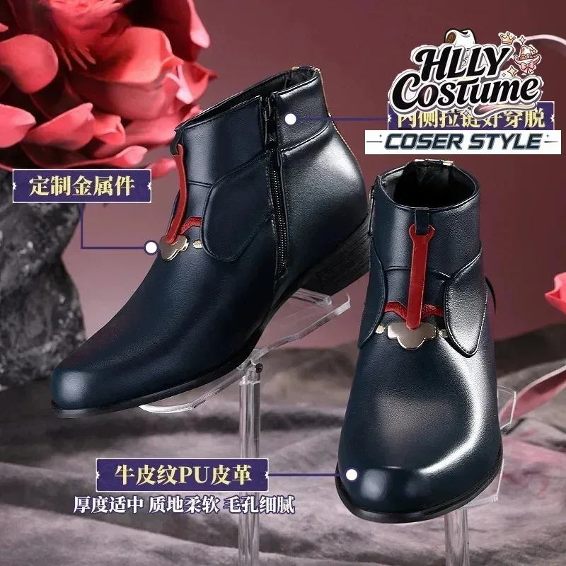 Zapatos de cosplay de la serie Honkai: Star Rail, con diseño de Blade, para fiestas de Halloween y carnavales, accesorio de personaje de anime.