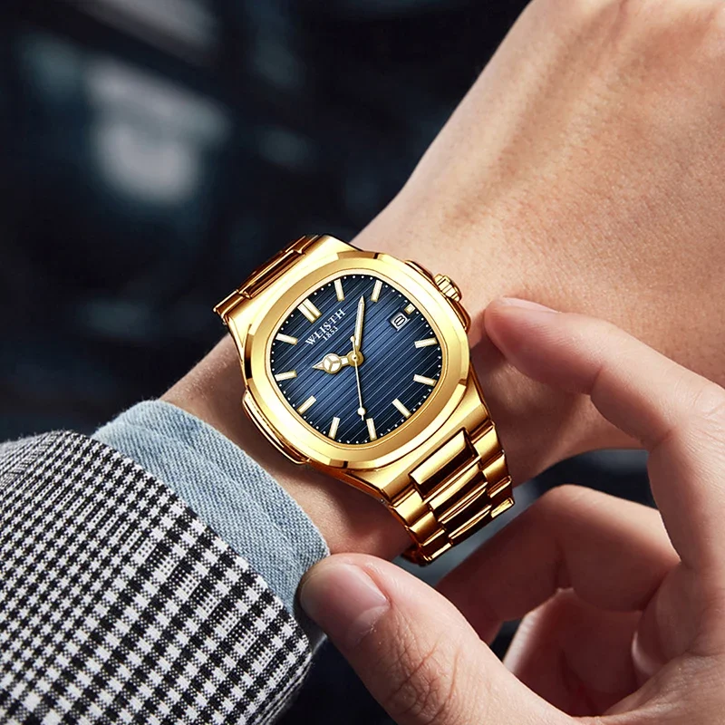 Best Selling Luxury Men's Watch Quartz Watch Retro Wristwatch Fashion Stainless Steel Men Watches Men Gifts Clock Vintage