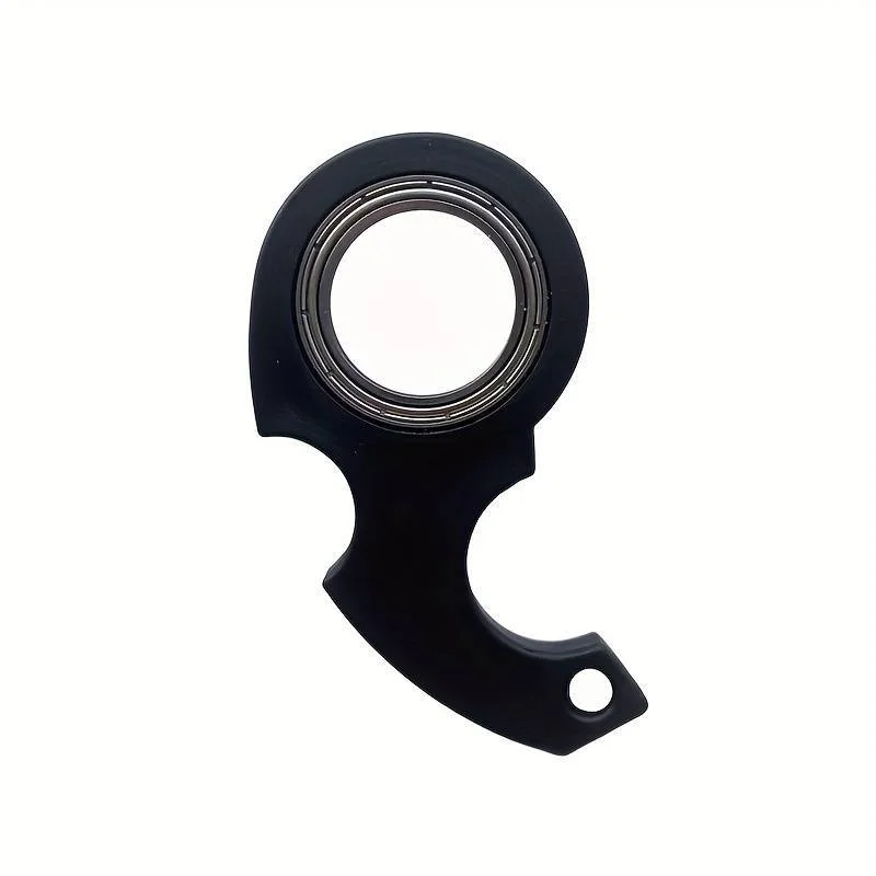Mini Metal Fidget Spinner Keychain Toy, Fingertip Rotation Finger Ring, Stress Relief  Key Ring for Adults & Children Gifts