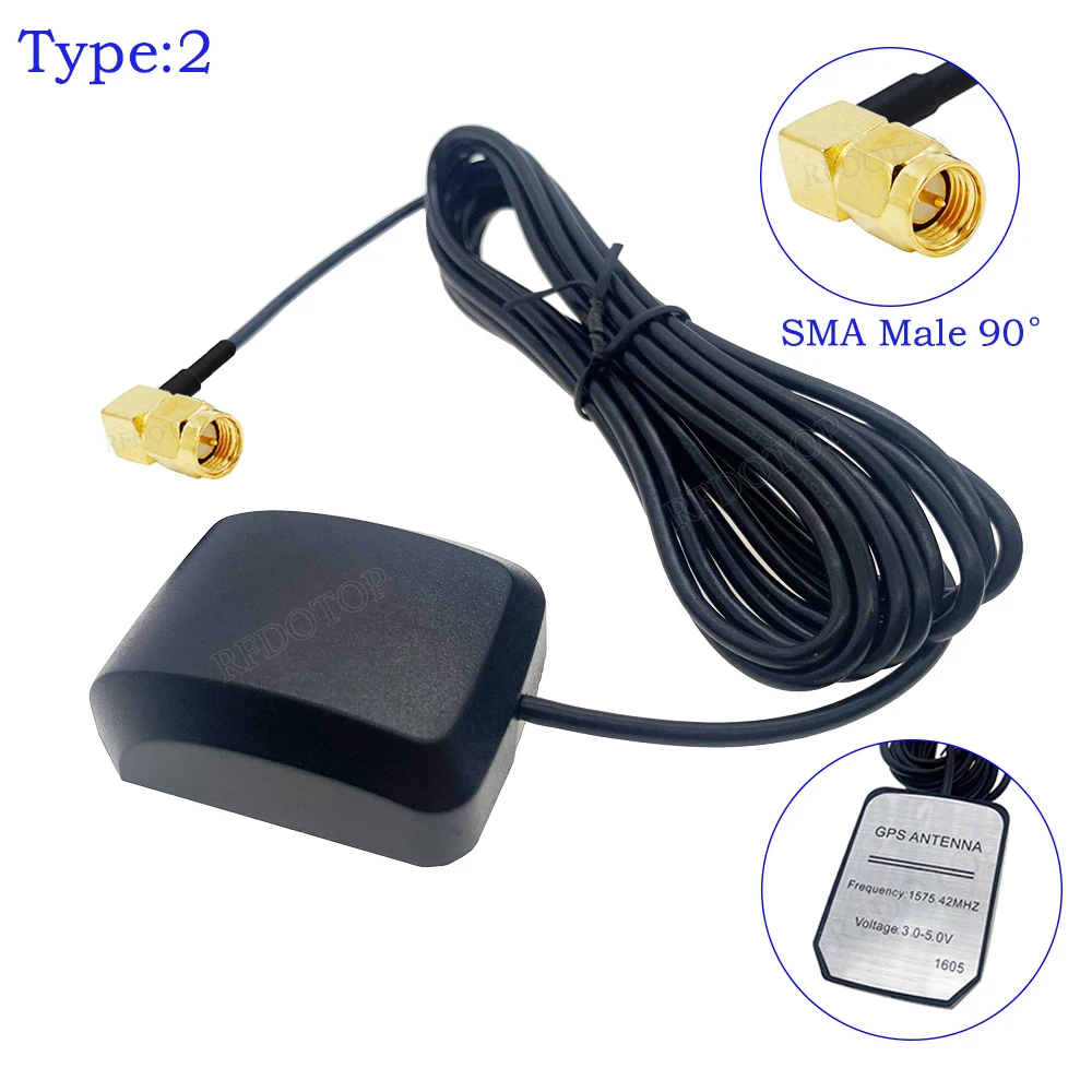 SMA Male GPS Antenna Navigator Amplifier Car Signal Repeater Amplifier GPS Receive And Transmit for Phone Car Navigation System