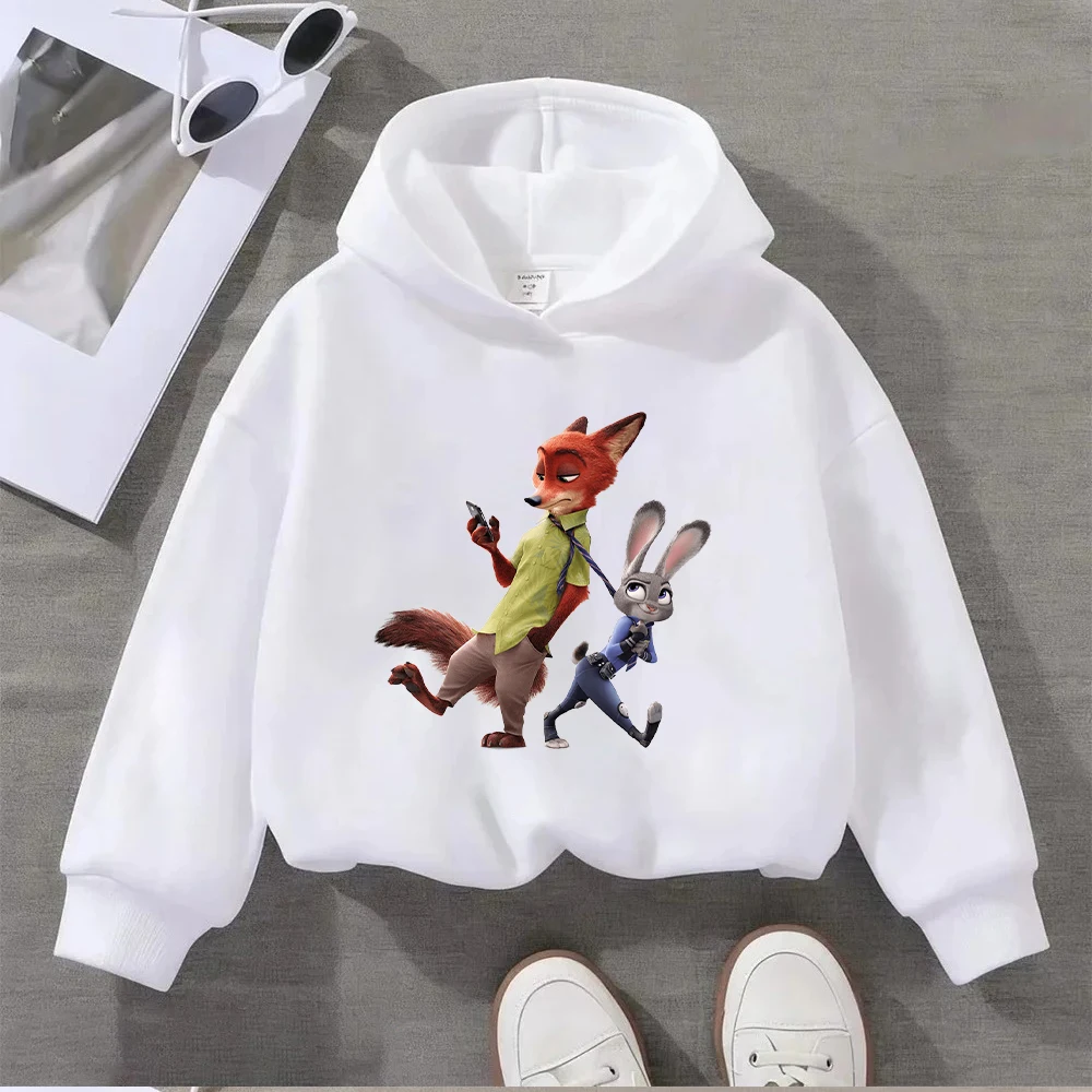 ديزني زوتوبيا نيك جودي هوديي النساء الرجال أزياء عارضة طويلة الأكمام البلوز البلوز #4