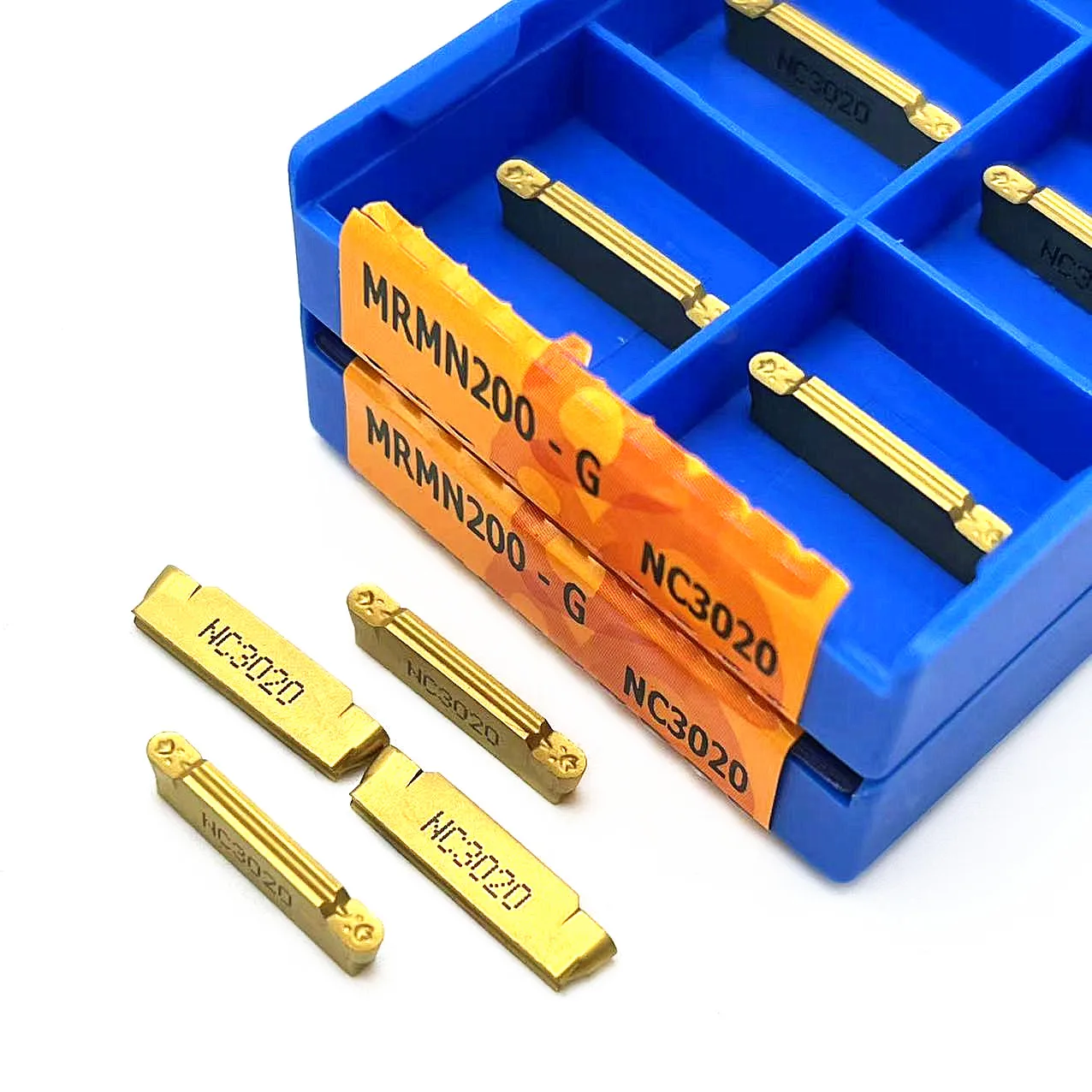 Insertos de carburo de ranurado MRMN200 PC9030 NC3020 NC3030, herramienta de torneado de hoja de separación de torno para acero MRMN200 PC9030
