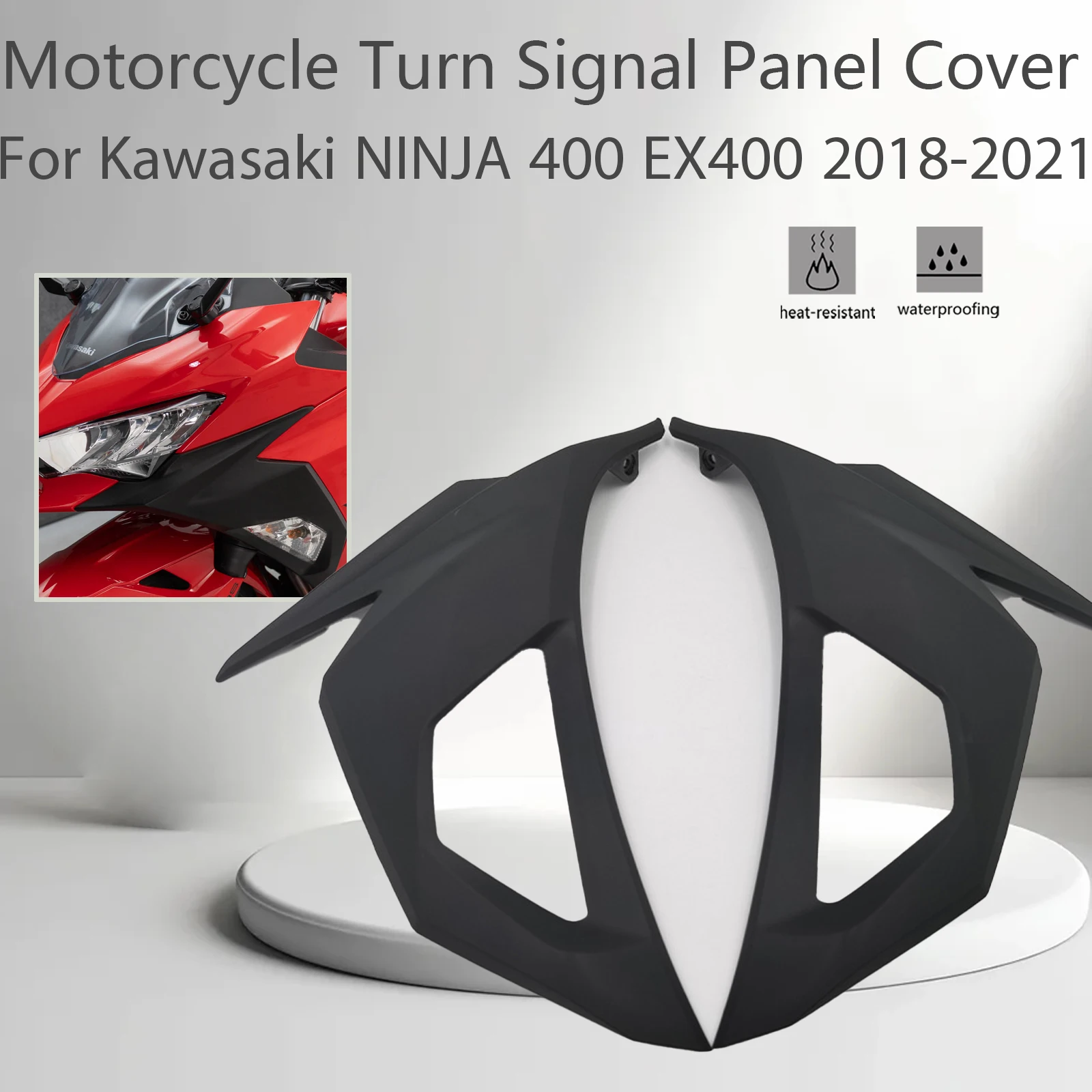 For Kawasaki NINJA 400 Ninja400 EX400 2018-2024 Motorcycle Accessories Fairing Cowl Turn Signal Panel Cover Fit