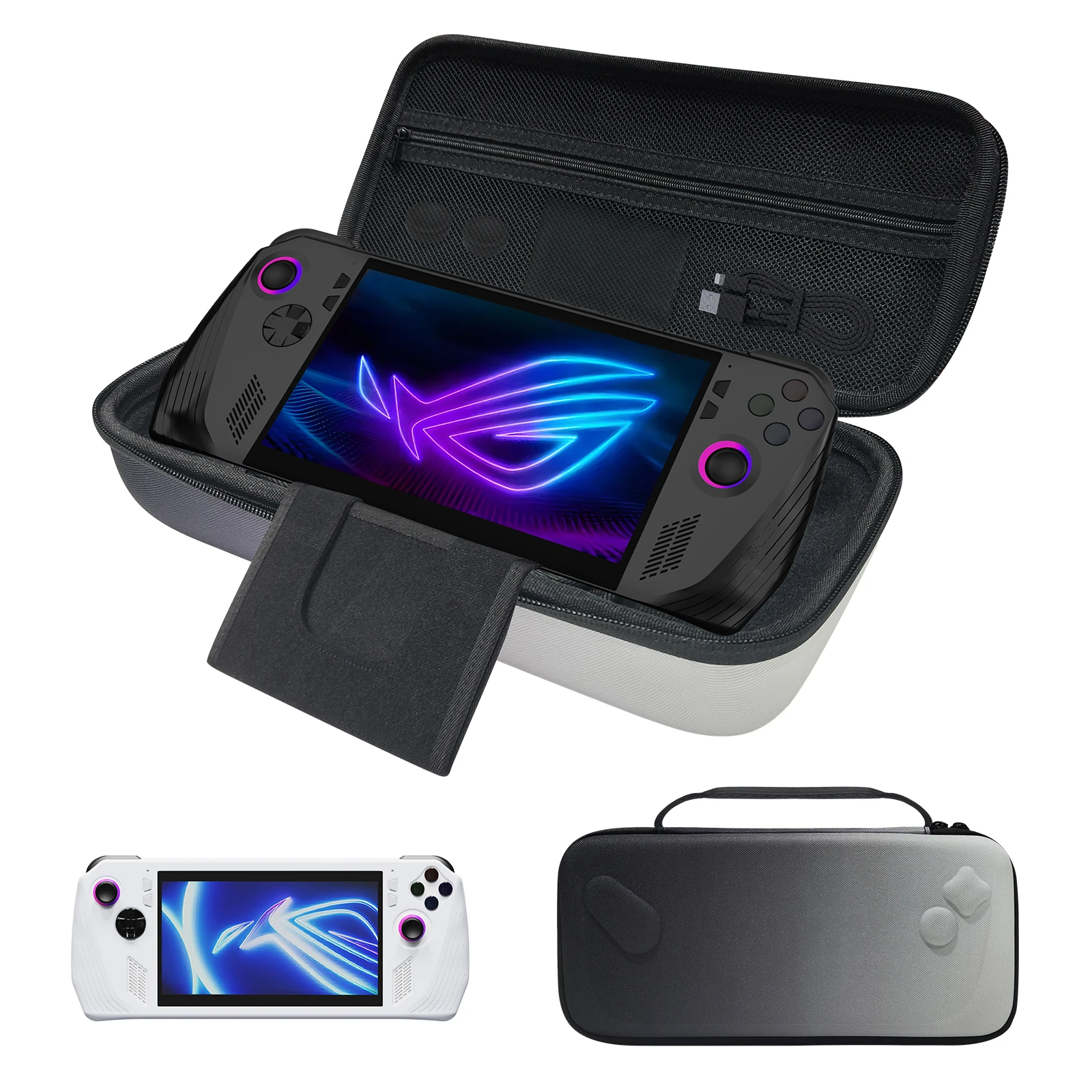 Portable EVA Carrying Case Shockproof Game Console Storage Bags Anti-Drop Protective Cover for Asus ROG Ally X Gaming Accessorie