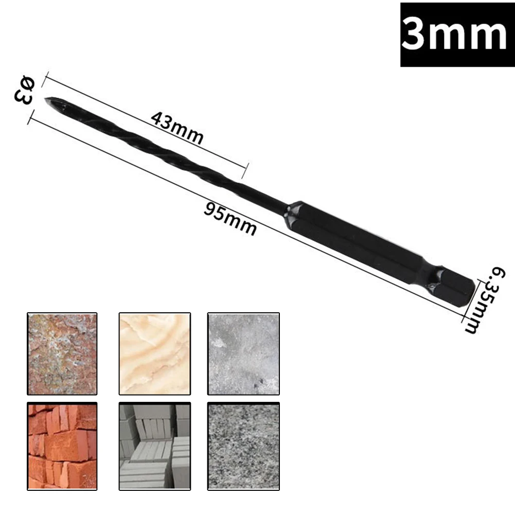 

Glass Hand Drill Mm Concrete Tile Glass Wood Concrete Tile Glass Wood Suitable For Hand Drill Four Edged Drill Bit Hand Drill