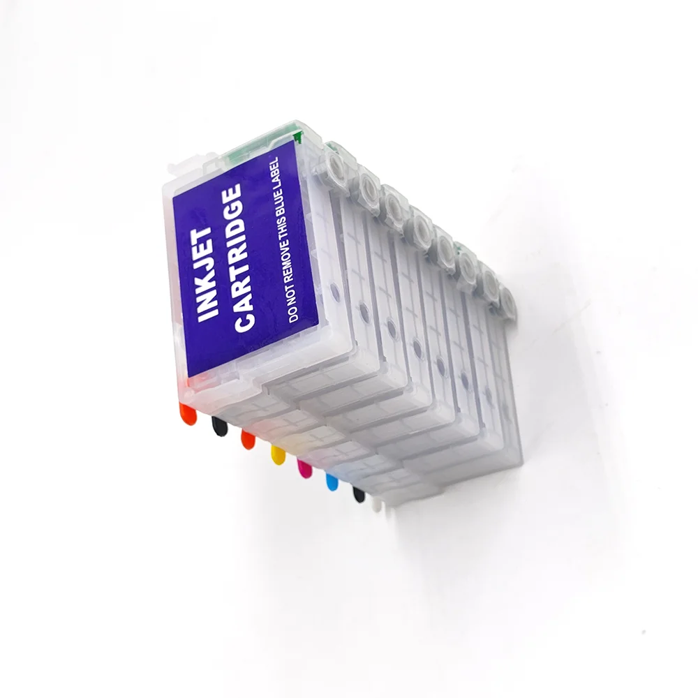 

8 цветов R2000 T1590-T1599 Пустой многоразовый картридж с чипом ARC и шприцем для принтера Epson Stylus Photo R2000