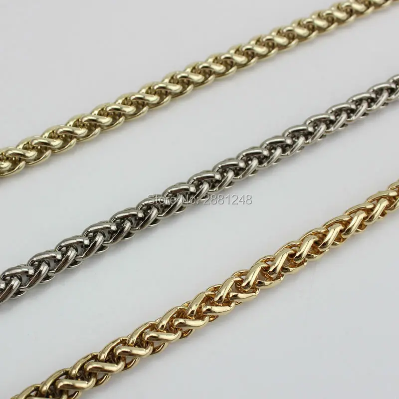 5pcs width 8mm High-quality 4-color lantern chain bag with children bag chain hardware accessories metal package chain rough