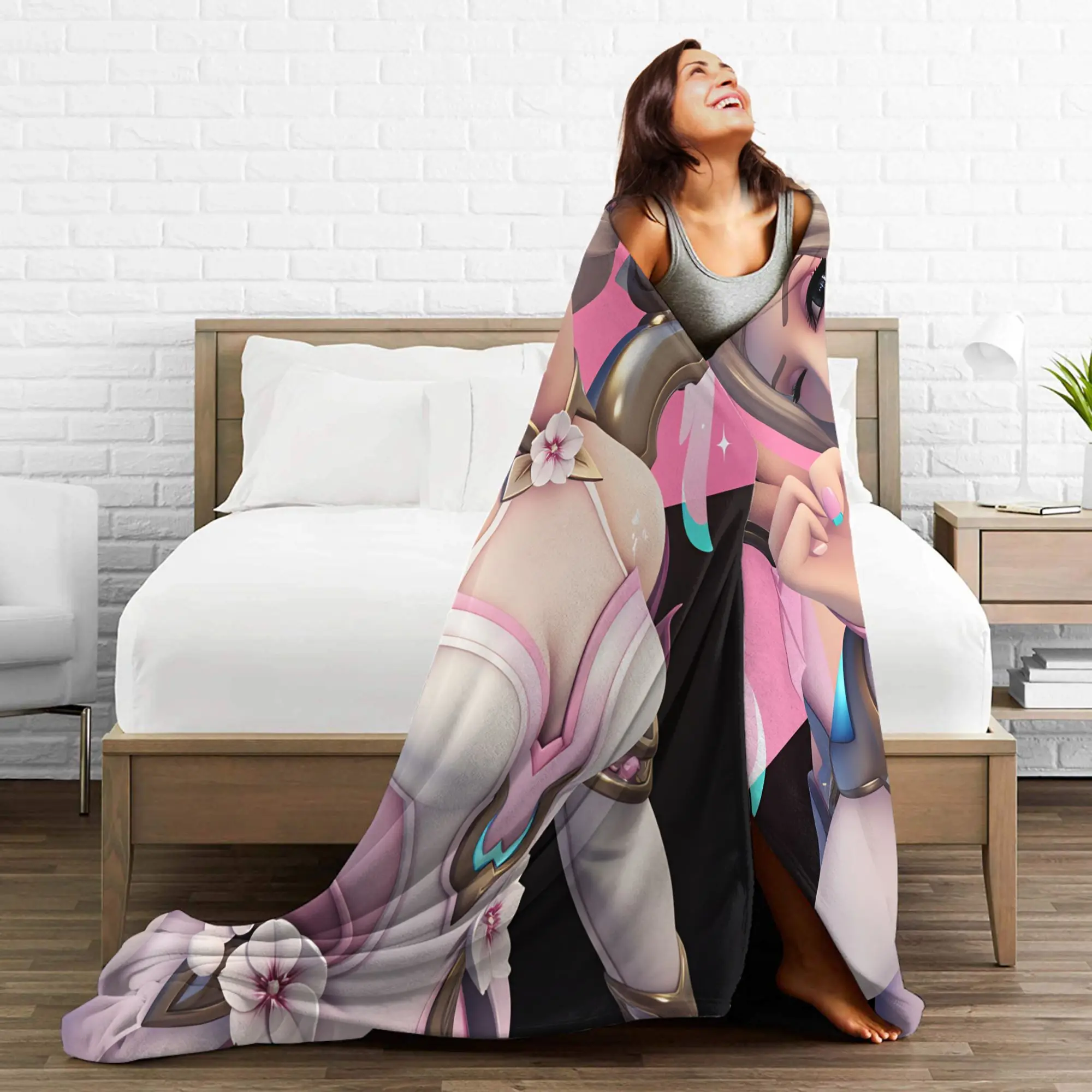 Overwatch الرحمة البطانيات لينة الدافئة رقيق أفخم الفراش يلقي ل الأريكة السرير نزهة الفانيلا المفرش غطاء السرير #4