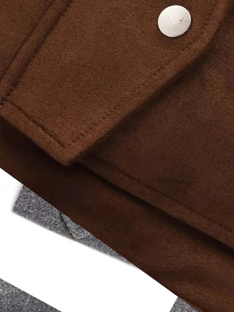 

HH женская осенняя новая модная универсальная замшевая текстурированная куртка с длинными рукавами и лацканами женская повседневная куртка с карманами на молнии 3-цветное пальто Mujer