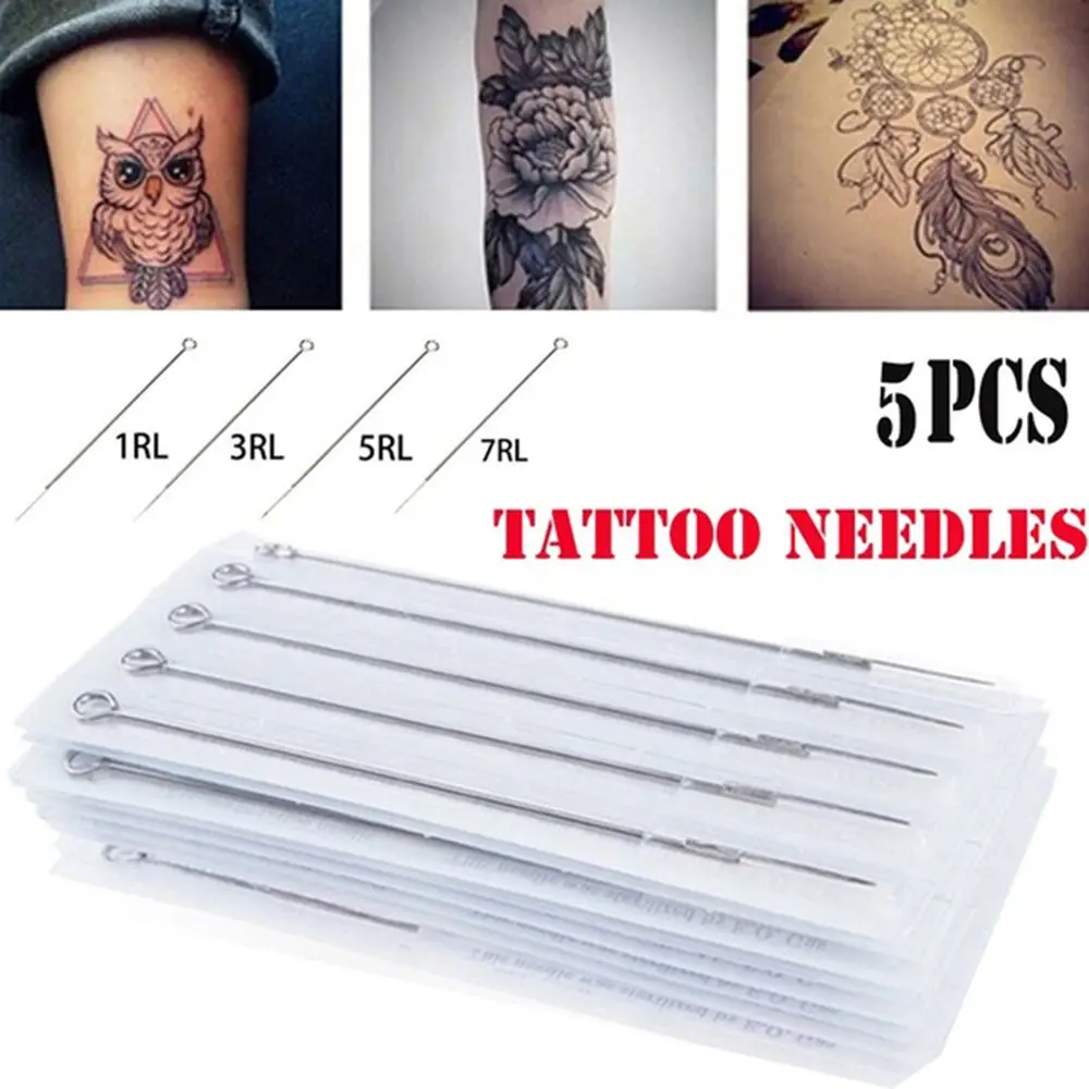 Accessori per tatuaggi sterilizzati professionali monouso in acciaio inossidabile Aghi per tatuaggi Shader per tatuaggi Aghi per tatuaggi