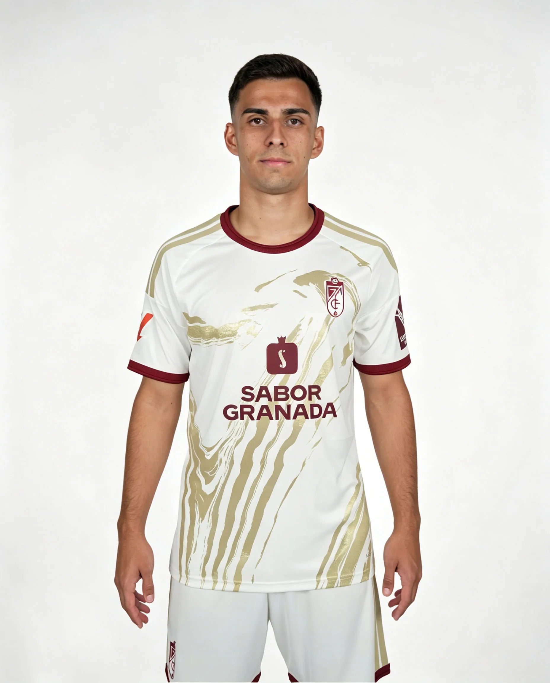 2026 Granada 3D-gedrucktes Fußballtrikot für Herren, Sommer, schnelltrocknend, atmungsaktiv, kurzärmeliges T-Shirt, Familien-Partnerlook – Detail 4