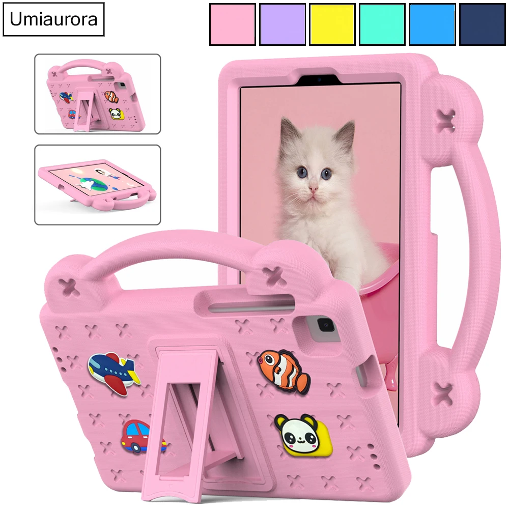 

For Samsung Tab S5E S6 Lite 10.4" A A7 A8 A9 8.7 SM-X110 A11+ Plus SM-X230 X210 X200 Kids Stand Shockproof EVA Tablet Case Funda