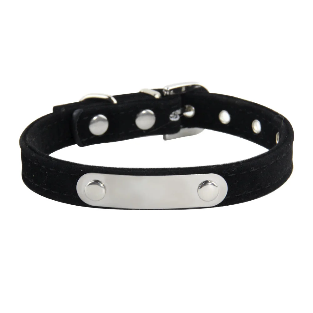 Personalisiertes Katzenhalsband aus weichem Samt, Welpen-Halskettenhalsbänder für Katzen, kleiner Hund, Kätzchen-Zubehör, individueller ID-Name, kostenlose Gravur – Detail 11
