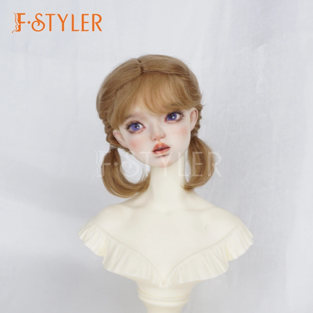 

FStyler BJD Mohair Wig Cute Braids Doll Hair 9-10 10-11 Blythe Wigs 1/3 1/4 1/6 Dolls Accessories