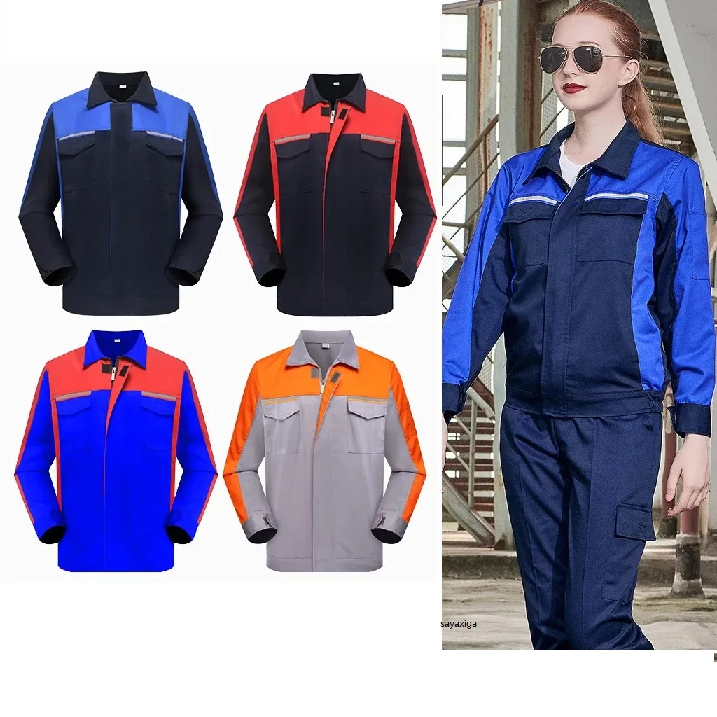 

Reflective Work Clothing Men Women Working Coveralls Mechanics Auto Repair Factory Workshop Uniform Labors Hi Vis COverall S-4xl